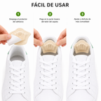 Protectores de talón Movicore, gel acolchado para comodidad y prevención de rozaduras en los talones.