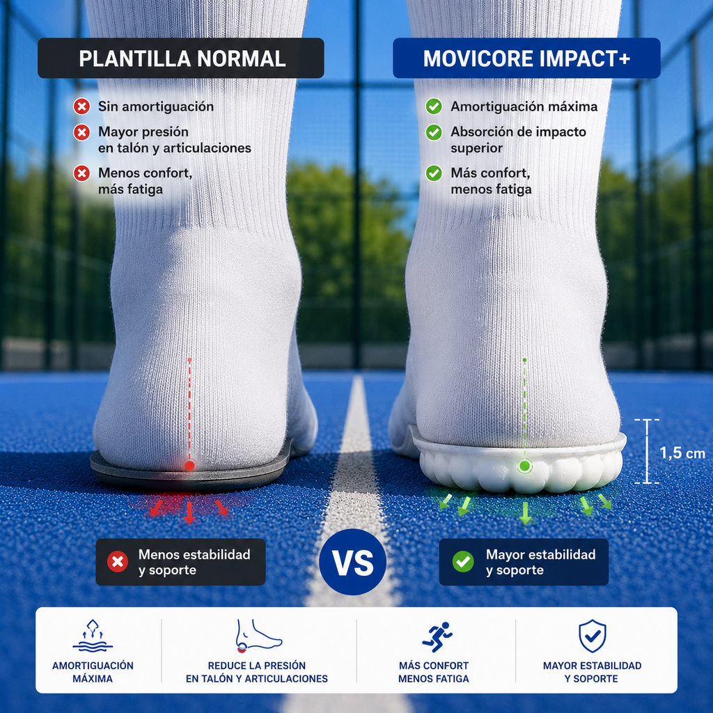 Plantillas IMPACT+ Amortiguación real